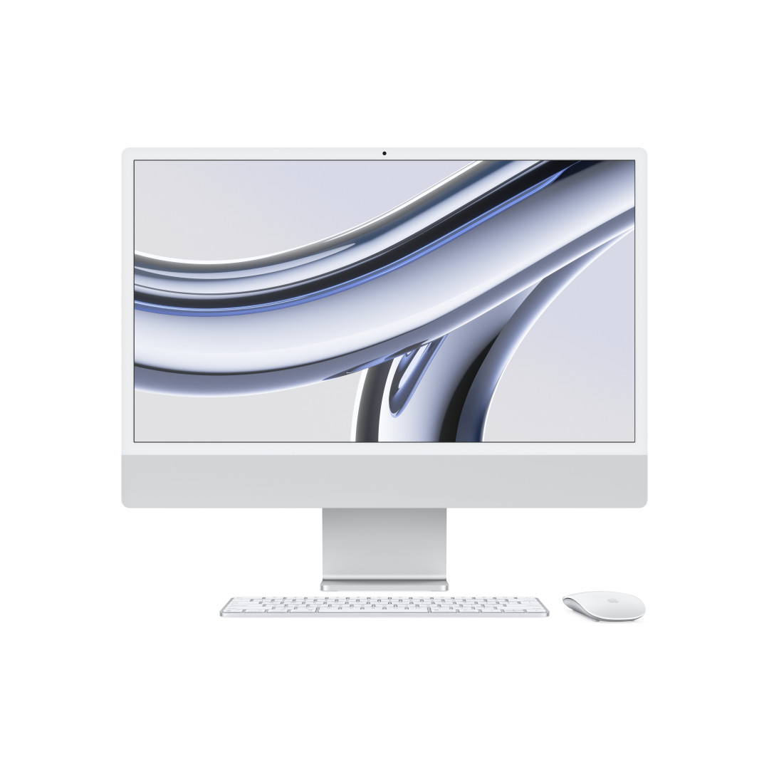 iMac argento - RAM 16GB di memoria unificata - HD SSD 512GB - Senza Ethernet - Magic Trackpad - Magic Keyboard con Touch ID e tastierino numerico - Italiano