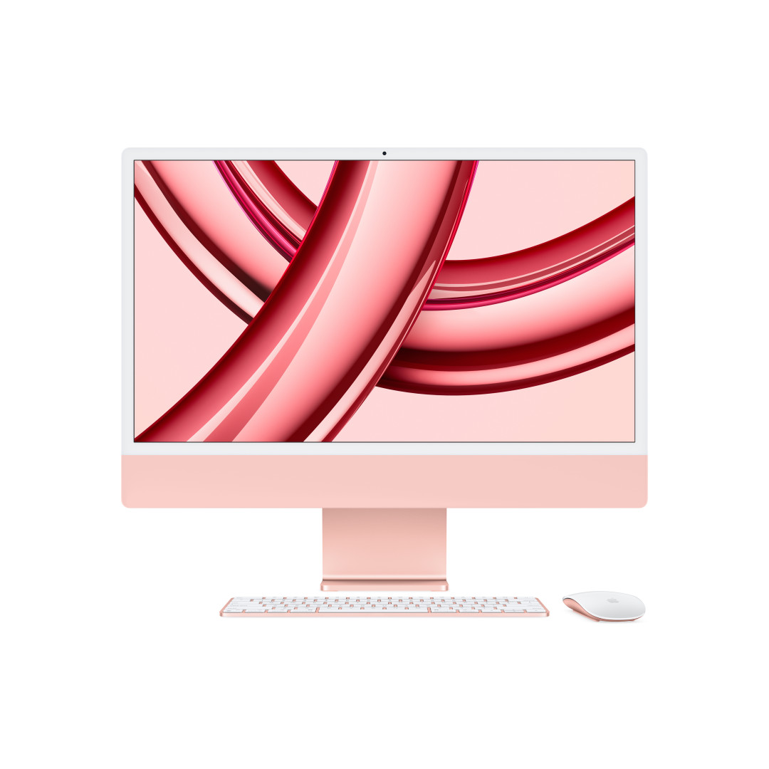 iMac rosa - RAM 24GB di memoria unificata - HD SSD 256GB - Gigabit Ethernet - Magic Trackpad - Magic Keyboard con Touch ID - Italiano
