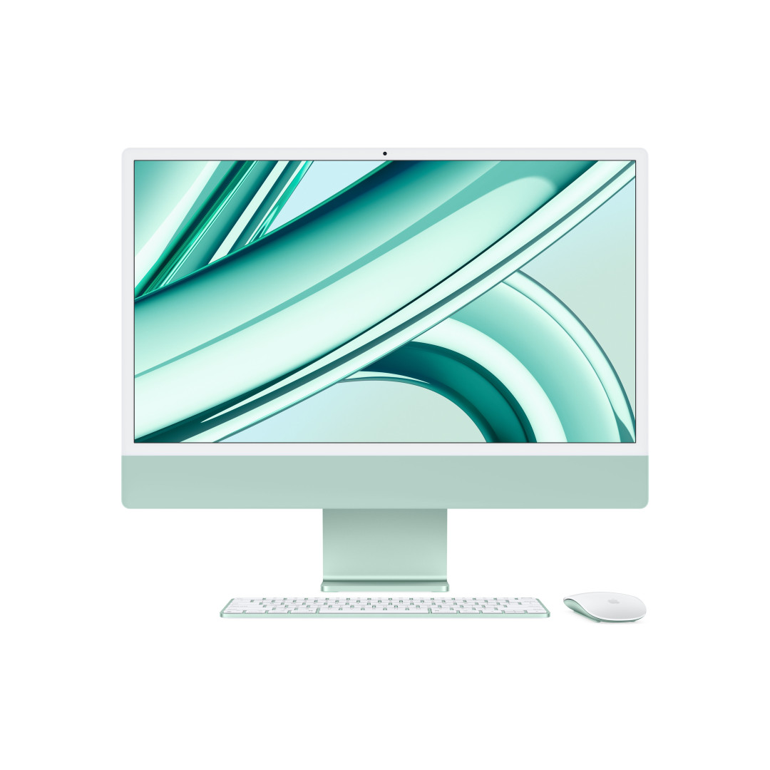 iMac verde - RAM 16GB di memoria unificata - HD SSD 512GB - Magic Mouse + Magic Trackpad - Magic Keyboard con Touch ID e tastierino numerico - Italiano
