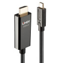 Lindy 43315 cavo e adattatore video 5 m USB tipo-C HDMI tipo A (Standard) Nero
