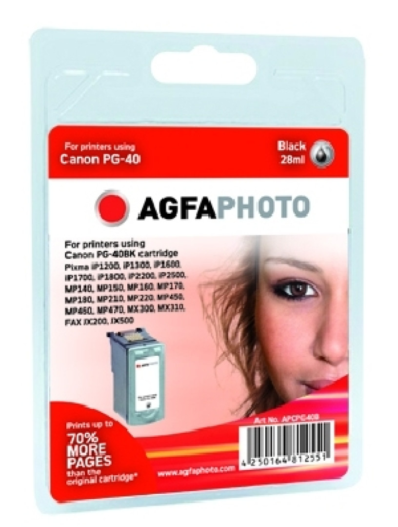 AgfaPhoto APCPG40B cartuccia d'inchiostro Nero