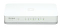 D-Link GO-SW-8G/E switch di rete Non gestito Gigabit Ethernet (10/100/1000) Bianco