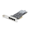 StarTech.com Scheda di rete 2.5 Gigabit a 4 porte - Scheda Ethernet PCIe da 2,5 Gbps NBASE-T, Intel I225-V, Scheda di rete per PC, NIC Multi-Gigabit, Scheda LAN per server PCI Express, Interfaccia Ethernet