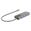 StarTech.com Adattatore USB C Multiporta, Video HDMI 4K 60Hz, Hub USB 3.2 a 3 porte USB-A 5Gbps , 100W Power Delivery Pass-Through, GbE, Cavo integrato da 30cm, Docking Station per laptop /Mini Dock da viaggio